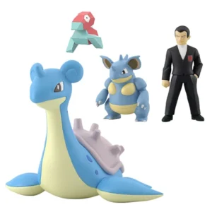 FIGURA - Scale World Kanto Giovanni / Lapras / Nidoqueen / Porygon