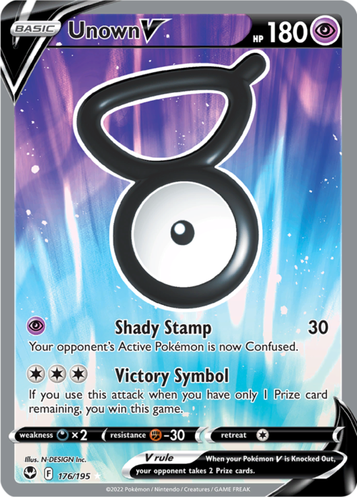 Unown V - Silver Tempest