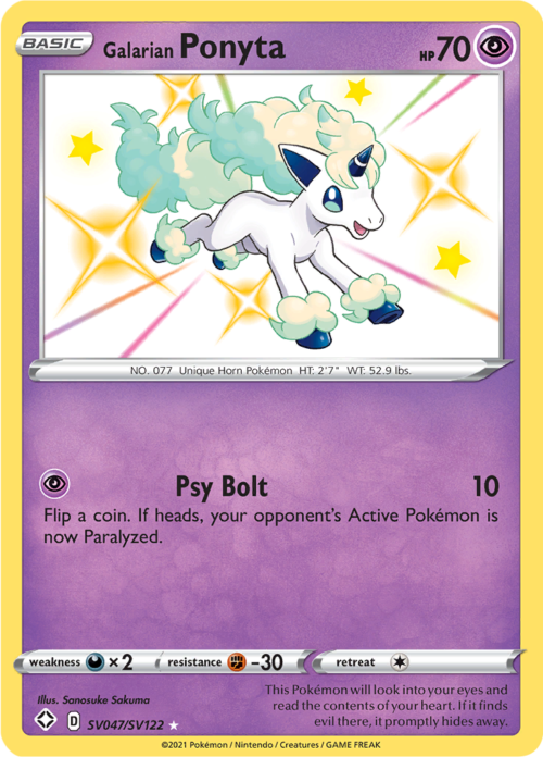 Galarian Ponyta - Shining Fates