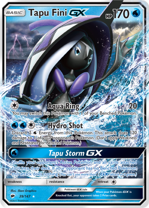 Tapu Fini GX - Burning Shadows