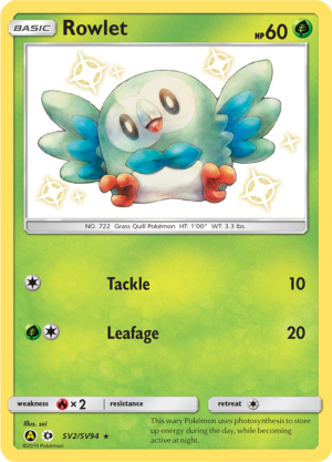 Rowlet - Hidden Fates