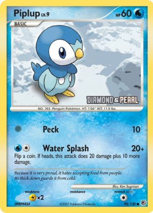 Piplup LV. 9 (Reverse) - Diamond & Pearl