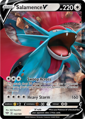 Salamence V - Darkness Ablaze