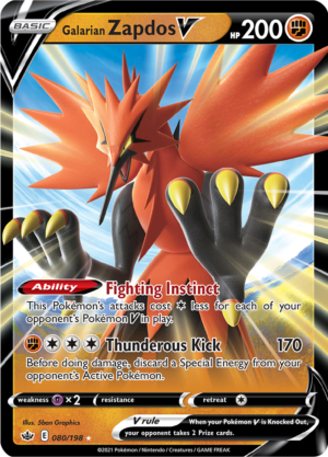 Galarian Zapdos V - Chilling Reign