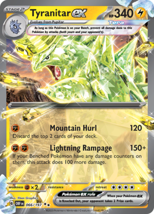 Tyranitar ex - Obsidian Flames