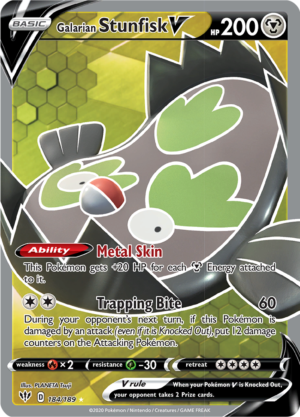 Galarian Stunfisk V - Darkness Ablaze