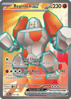 Regirock ex - Destined Rivals
