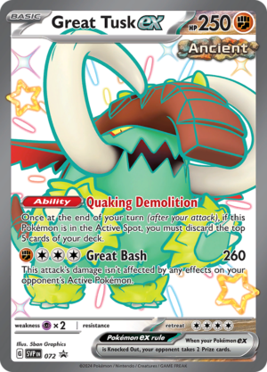 Great Tusk ex - Scarlet & Violet Promo